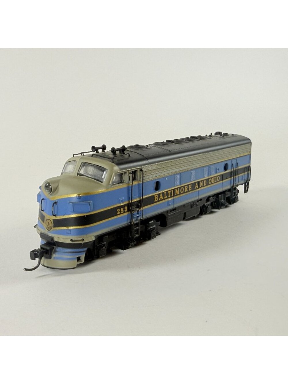 Athearn Baltimore & Ohio F7 Diesel 283 Locomotive Engine HO Blue/Gray Tested